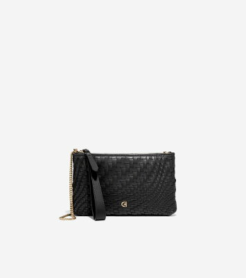 コールハーン Colehaan レディース ウィメンズ バッグ & アクセサリー バッグ エッセンシャル ポーチ womens U06589 ブラック ウーブン