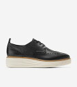 コールハーン Colehaan ウイメンズ シューズ オックスフォード オリジナルグランド プラットフォーム ウィングチップ オックスフォード womens W28349 ブラック / アイボリー