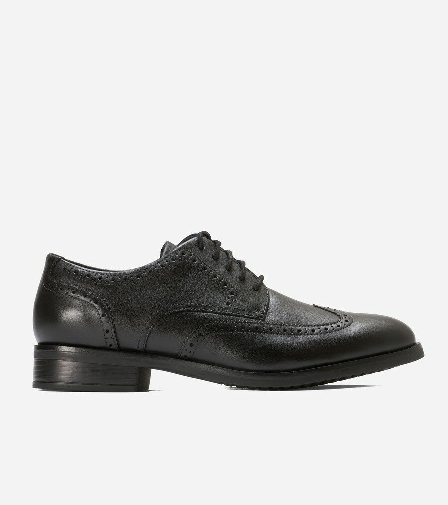 【マラソン最大46倍】コールハーン Colehaan アウトレット メンズ アウトレット シューズ オックスフォード グランドプラスドレスウィングオックスフォード mens C37346 ブラックウォータープルーフ