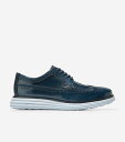 コールハーン ビジネスシューズ メンズ コールハーン Colehaan メンズ シューズ オックスフォード オリジナルグランド リマスタード ロングウィング mens C37856 ネイビーブレザー/エンザインブルーブルーブラッシュオフ/ヘザー