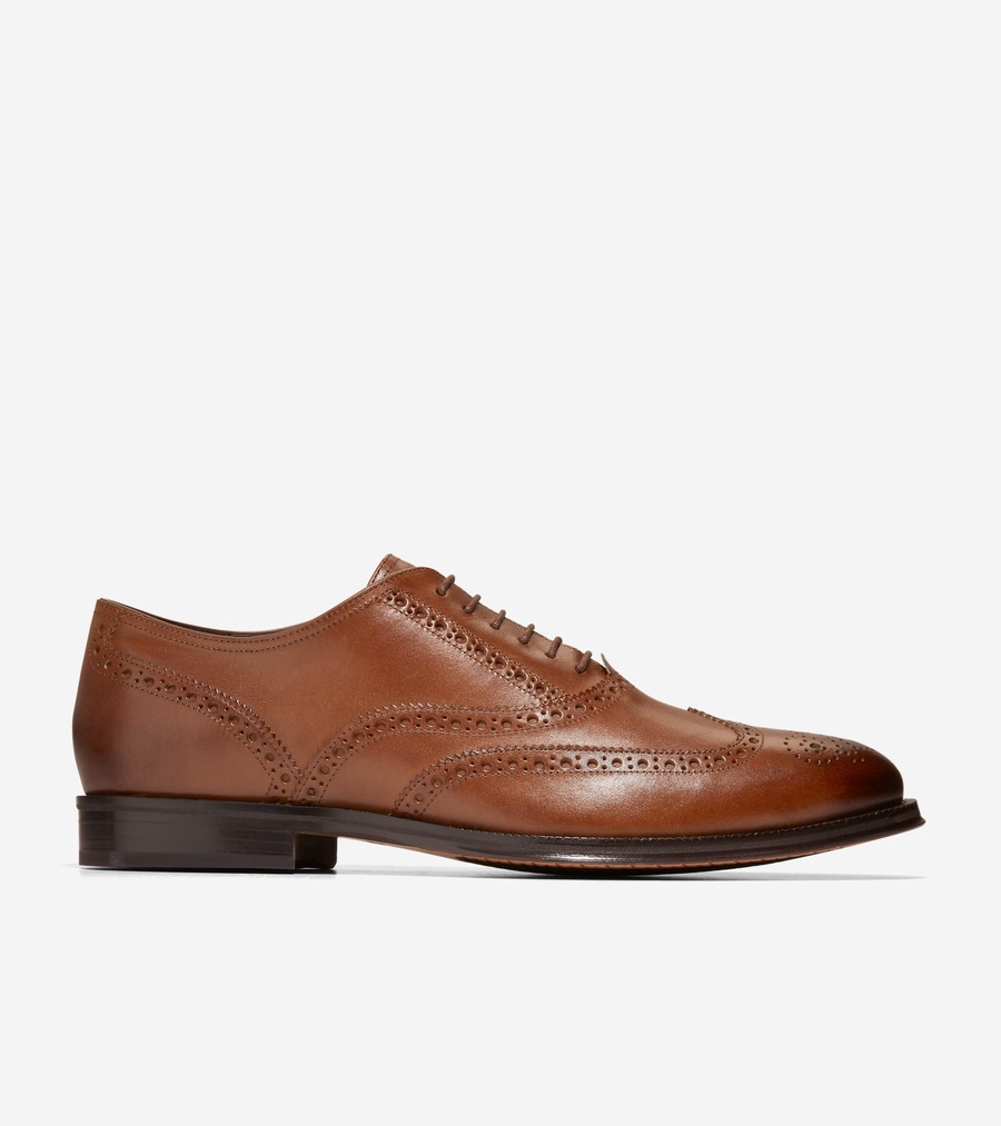 コールハーン Colehaan モダンクラシックス ウィング オックスフォード mens C38764 CHブリティッシュタン/CHダークチョコレート