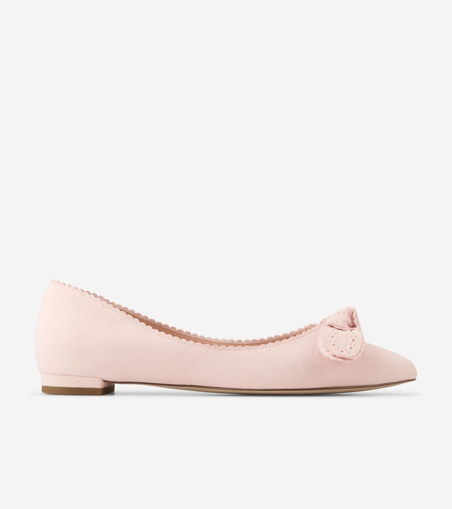 コールハーン Colehaan ウイメンズ シューズ バレエ & フラット ベルポート ボウ スキマー womens W29291 プリムローズ スエード