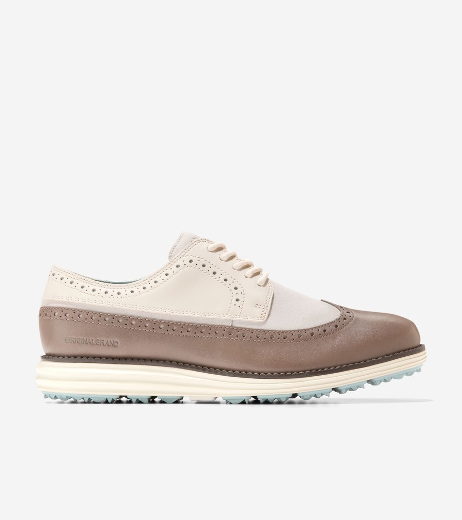 【マラソン最大46倍】コールハーン Colehaan オリジナルグランド ウィングオックス ゴルフ mens C39578 ホワイトキャップグレー/クラウドブルー/CHアイリッシュコーヒー