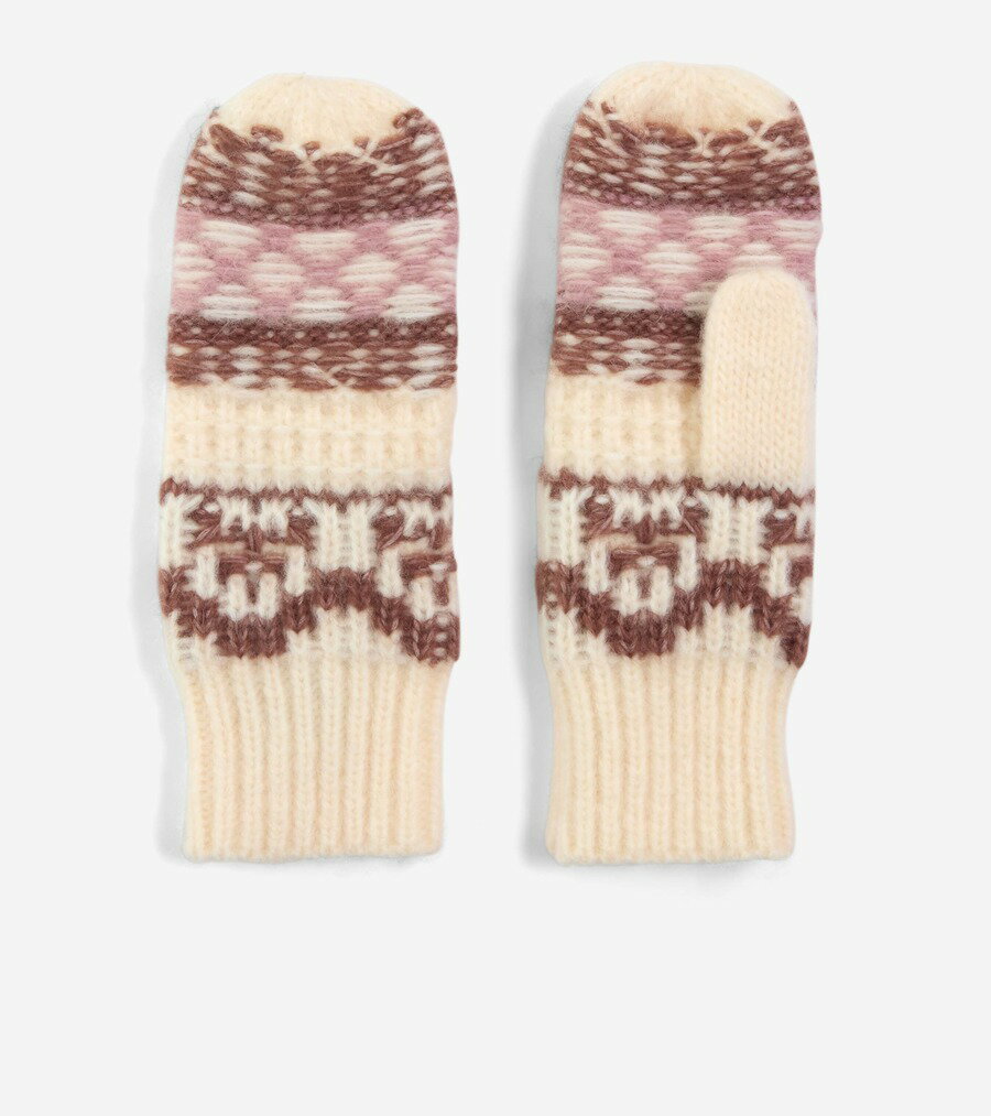 コールハーン Colehaan レディース ウィメンズ REVRS FAIRISLE MITN U07602 NATURAL MULTI