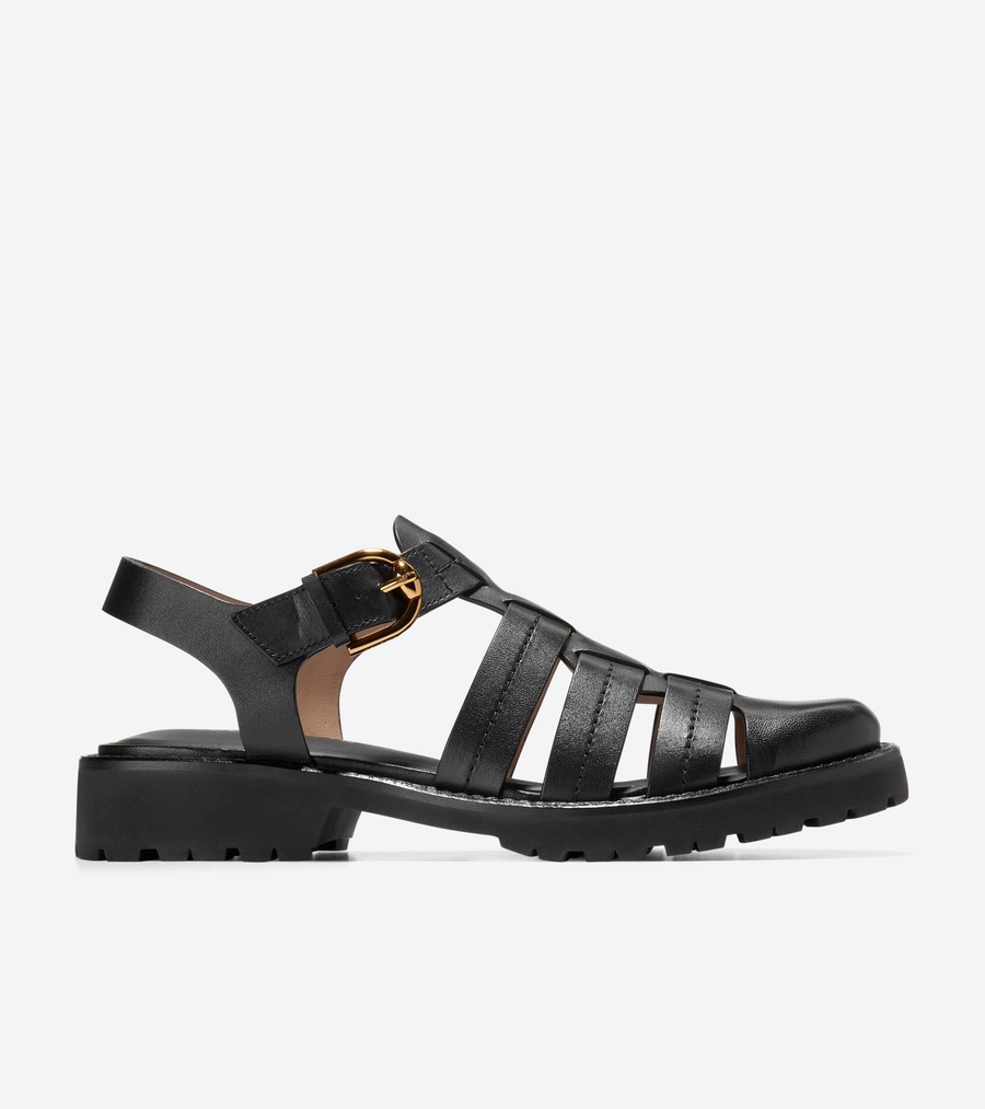 コールハーン Colehaan ウイメンズ シューズ サンダル タティアナ フィッシャーマン サンダル womens W33004 ブラック レザー