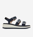 コールハーン Colehaan ウイメンズ シューズ サンダル グランドプロ デイリン ウェッジ トリプル ストラップ サンダル womens W34512 CH ミッドナイト ムーン / ブラック / アイボリー(4)