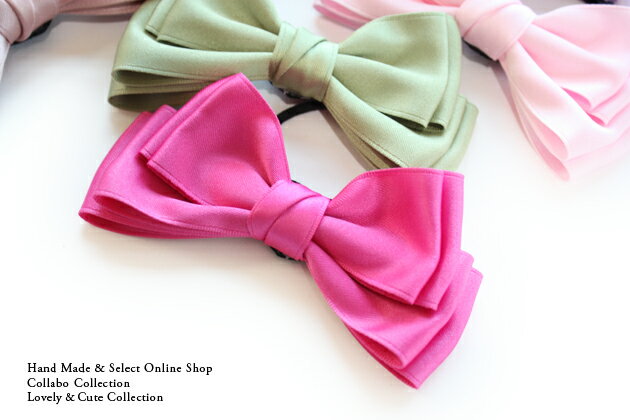 ワンポイントヘアゴム◎上質リボン4段デザイン子供 キッズ ヘアゴム ヘアアクセサリー 髪留め 髪飾り 可愛い パーツ 幼稚園 保育園 デイリー