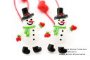 ★X'mas SALE★2本セットヘアゴム◎手上げスノーマンパーツデザインヘアゴム キッズ 子供 ヘアアクセサリー 髪飾り 髪留め保育園 幼稚園 パーツ クリス...