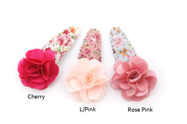 ワンポイント◎サテンフォーマル3cmお花◎花柄...の紹介画像2