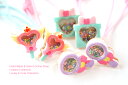 2本セットヘアゴム◎立体ゆめかわモチーフ◎ビーズ入りパーツデザインヘアゴム キッズ 子供 パーツ 可愛い ヘアアクセサリー髪留め 髪飾り 幼稚園 小学校 保育園...