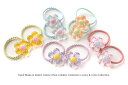 2本セットネジネジシンプルヘアゴム◎クリアシンプルお花パーツデザインヘアゴム キッズ 子供 ヘアアクセサリー 髪飾り 髪留め保育園 幼稚園 お花