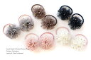 2本セットなみなみシンプルヘアゴム◎星柄チュールmini半円ドーム型ボンボンデザインヘアゴム キッズ 子供 ヘアアクセサリー 秋冬 可愛い 髪飾り髪留め チュー...