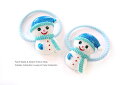 2本セットくるくるシンプルヘアゴム◎ラメブルー雪だるまパーツデザインキッズ 子供 ヘアアクセサリー 髪留め 髪飾り ヘアゴム幼稚園 保育園 パーツ クリスマス