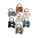 2本セットストレートシンプルヘアゴム◎合皮シンプル型押しりぼんデザインキッズ ヘアゴム ヘアアクセサリー 子供 髪飾り髪留め りぼん フォーマル 合皮 シンプル