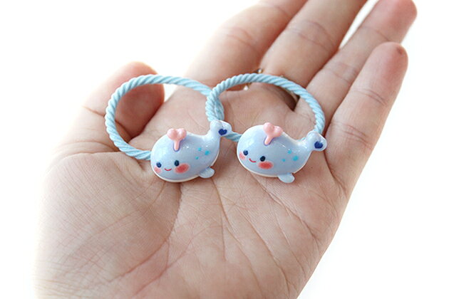NEW!!仲間登場【mini 2本入り】パールまるまるクジラorタコちゃんパーツorカニちゃんorシェルちゃんヘアゴム キッズ 子供 ヘアアクセサリー 髪飾り 髪留め保育園 幼稚園 小学校 貝殻 ヘアアレンジ シンプルゴム毎日 パーツ シェル 海 クジラ タコの商品画像 3