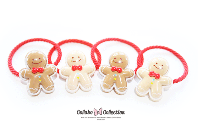 【mini2本入り】つるっとジンジャーパーツキッズ 子供 ヘアアクセサリー 髪留め 髪飾り ヘアゴム幼稚園..