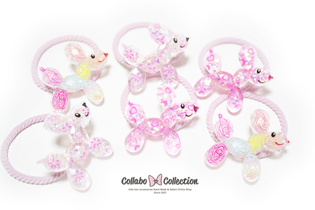 乐天商城 - NEW!!【mini 2本入り】クリアラメ入りプードルパーツヘアゴム キッズ 子供 ヘアアクセサリー 髪飾り 髪留め保育園 幼稚園 小学校 ユニコーン ヘアアレンジ シンプルゴムパーツ プール