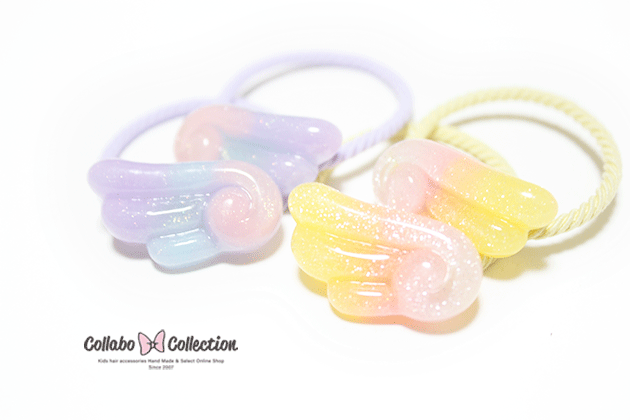 樂天商城 - NEW!!【mini 2本入り】マーブル☆グラデーション☆羽デザインヘアゴム キッズ 子供 ヘアアクセサリー 髪飾り 髪留め保育園 幼稚園 小学校 ヘアアレンジ毎日 パーツ くま さくらんぼ ハート 花 王冠