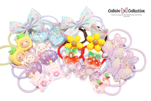 6/4発売予定◎NEW DESIGN★ハート袋入り大人気◎24点入り◎メール便送料無料★ヘアアクセサ ...
