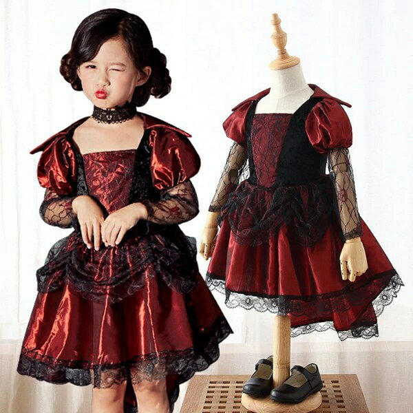 【​在​庫​処​分​】即納 100cm 110cm ハロウィン 女の子 衣装 魔女 子供 コスプレ ウィッチ 子供 ハロウ..