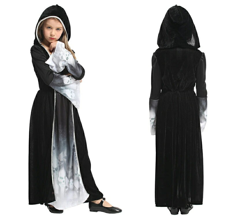 【在庫処分】即納 子供 魔女 巫女 ウィッチ コスプレ 悪魔 ワンピース コスチューム 女...