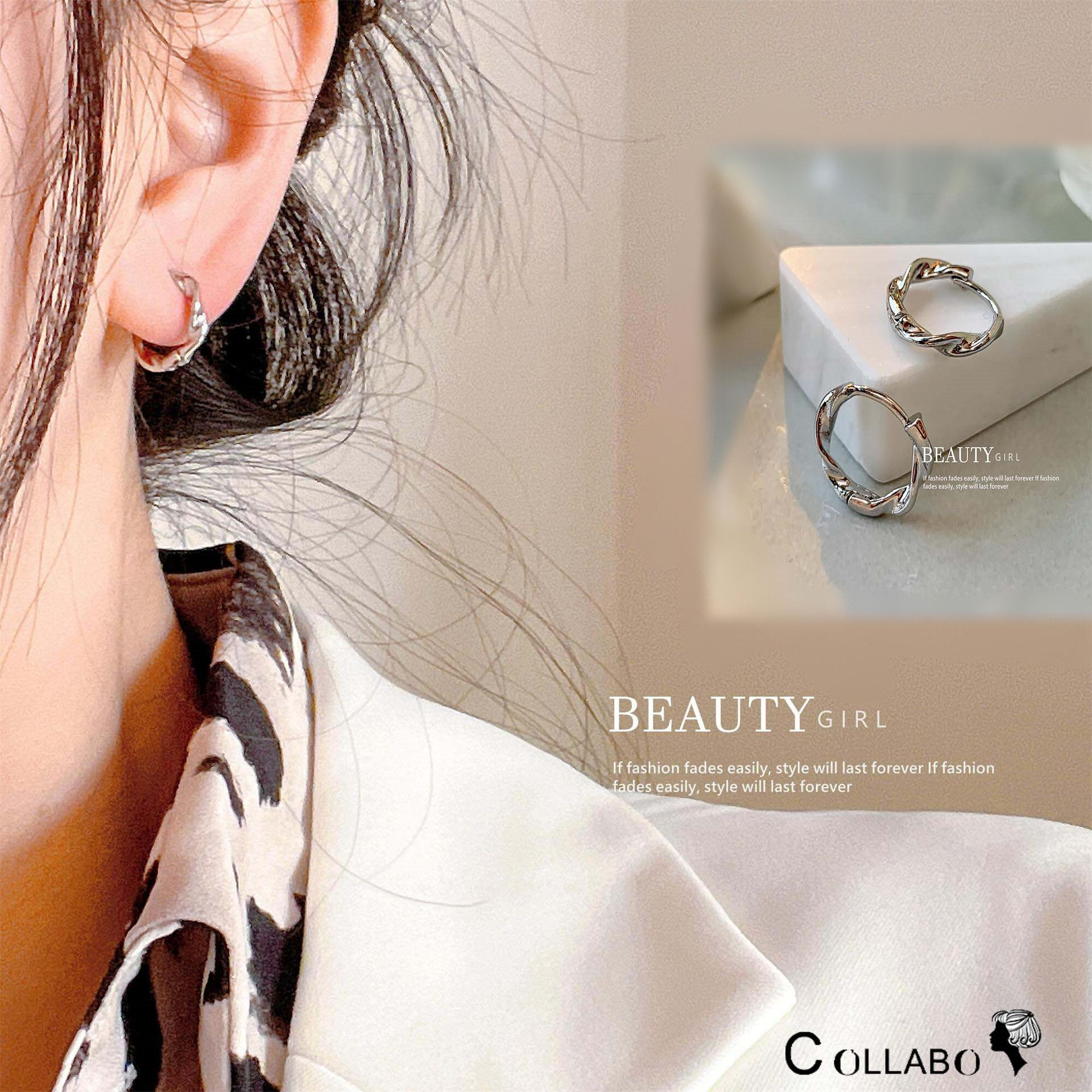 「メビウスの輪!」ピアス イヤリング 両耳セット 真鍮製 金属アレルギー対応 大人可愛い アクセサリー ジュエリー シルバー ゴールド プチプライス高見え イヤ...