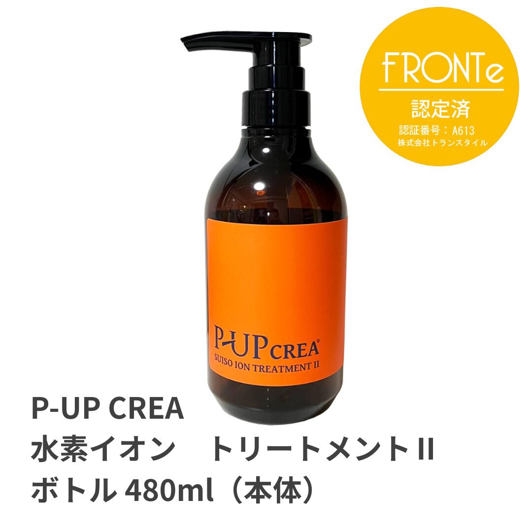 P-UP ピーアップ クレア 水素イオン トリートメント 2 480ml ボトル 本体 トリートメント 在庫あり 新商品 NEW あたらしい 超美振動 P-UP波 テラヘルツ プレゼント 髪 頭皮 うるおい 美髪 美容室 サロン 専売 詰め替え 発毛 育毛 フロンテ fronte コラージュ