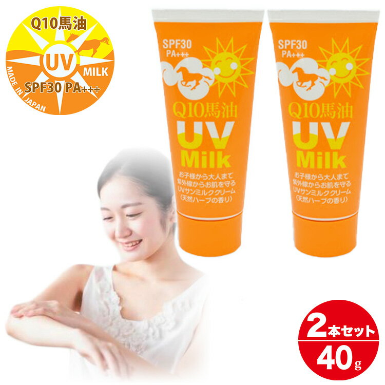 日焼け止め ノンケミカル 子供 幼児 UV クリーム 40g 2本セット 紫外線吸収剤不使用 SPF30 PA+++ アロマ レモングラス シトロネラ 蚊 よけ UV ミルク 虫除け 子ども 子供用 大人用 炭黒泉 馬油 ハーブ サンミルク ベビー 赤ちゃん UVケア 紫外線対策 携帯用 送料無料