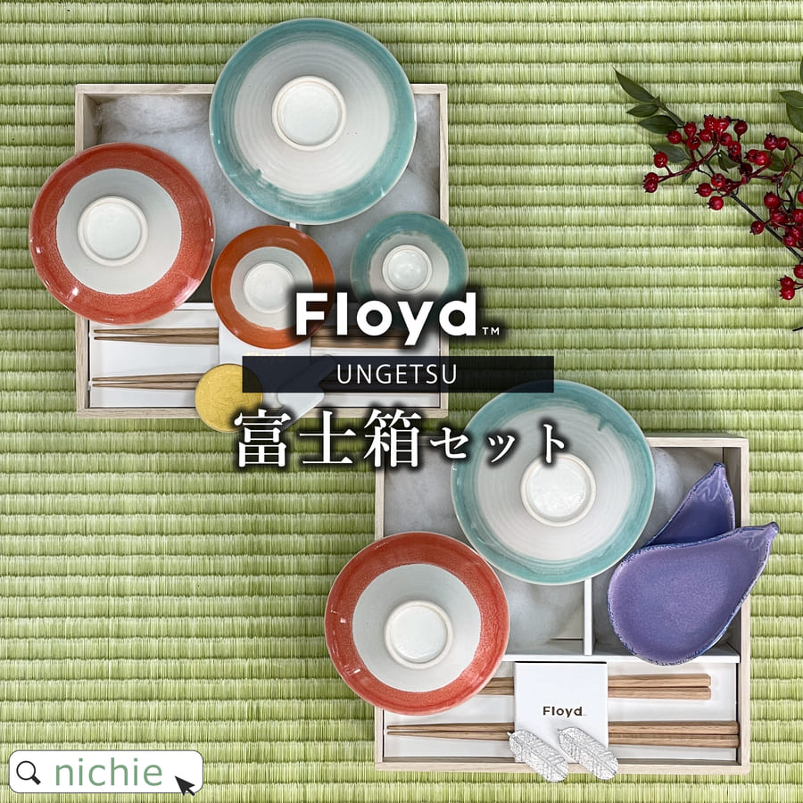 フロイド フロイド 富士箱 食器セット 名入れ Floyd ペアセット 結婚祝い 食器 ペア ギフトセット ペア食器 新築祝い 夫婦 両親 結婚記念日 銀婚式 おしゃれ かわいい 母の日 ギフト ブランド ラッピング nichie ニチエー 【特B】