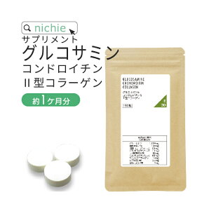 グルコサミン コンドロイチン コラーゲン 150粒（約1ヶ月分） 気になるトラブルに グルコサミン コンドロイチン ヒアルロン酸 サプリメント nichie ニチエー #別売詰め替えボトル対応