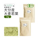 青汁 大麦若葉 大麦若葉青汁 国産 オーガニック 1kg 大分県産 新鮮な 大麦若葉 をすぐ加工し 粉末 にした 甘味料・着色料・保存料不使用 青汁 G10 n...