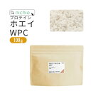 ホエイプロテイン WPC プレーン 100g 甘味料不使用 プロテイン コンセントレート の ホエイプロテイン100 ! 女性 にもおすすめ nichie ニチエー
