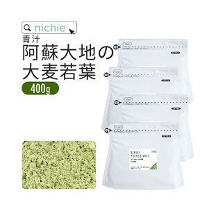 青汁 大麦若葉 大麦若葉青汁 国産 400g(100g×4袋) 熊本県産 新鮮な 大麦若葉 をすぐ加工し 粉末 にした 無添加 青汁 nichie ニチエー