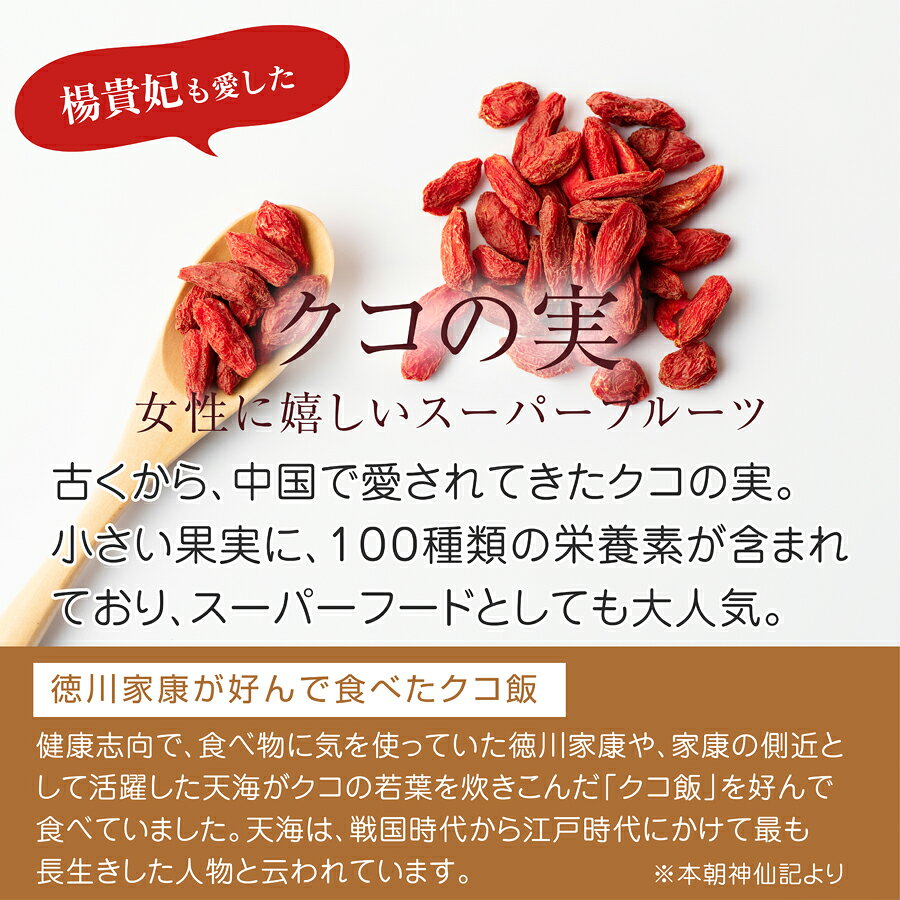 ＼50％OFF！／【賞味期限2026年10月30日】クコの実 100g オーガニック原料 お試し ゴジベリー 枸杞 枸杞子 有機原料 砂糖・着色料等一切不使用 ドライフルーツ 鉄分 gojiberry ルテイン ゼアキサンチン nichie ニチエー collagenkirei-10004135 nichie * ニチエー サンプル画像3