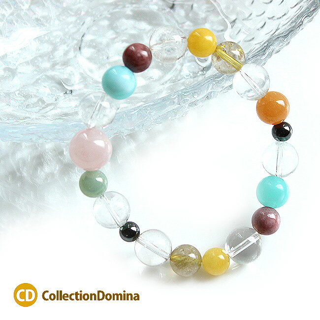 Rakuten - 天然石 12mm 10mm 8mm 6mm 7色 ブレスレット レディース アクセサリー 大人 カジュアル カラフル マルチカラー ハンドメイド フリーサイズ シリコンゴム ギフト 誕生日 プレゼント