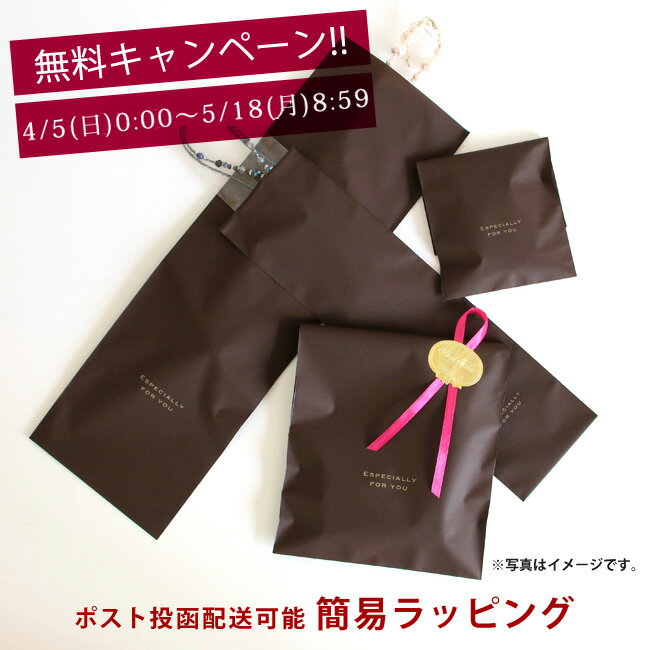 【母の日 ギフト！簡易ラッピング無料キャンペーン】 袋入り簡易ラッピング（アクセサリー限定） ラッピ ...