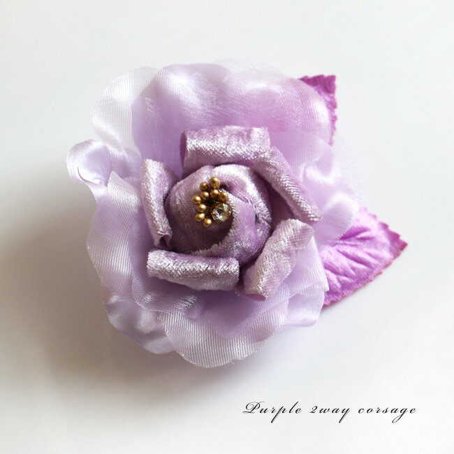 2way コサージュ ピンブローチ クリップ ヘアアクセ フラワー お花 パステルカラー 春物 春色 パーティ お呼ばれ 結婚式 入園式 卒園式 入学式 卒業式...