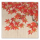 【京都洛柿庵】手描き 手染め 本麻パネル 秋・紅葉 秋の飾り