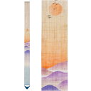 【京都洛柿庵】 手描き 手染め 細タペストリー 秋の飾り 細タペ 初雁 はつかり おうち時間 空間演出 オシャレ上級 細長い 麻素材 かわいい