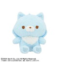 リラックマ PlayCharm アオイコオオカミ ふわふわ 【バンダイナムコヌイ】 ちびぬい キャラクター ぬいぐるみ スマホ小物 スマホ装飾品 チャーム 青色...