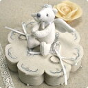 リリーベル リングピロー フェルト ウェディング グッズ 小物 結婚式 結婚祝い プレゼント テディベア 小さなクマちゃん