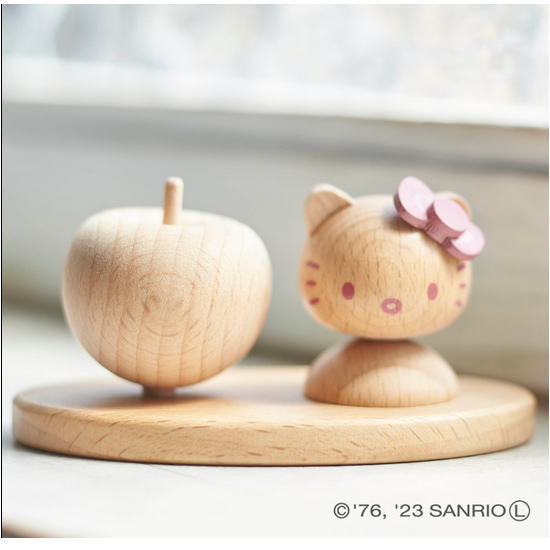 【ニチガン】 ハローキティ 木製 アロマスタンド オシャレ雑貨 キャラクター グッズ 香り 天然木