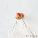 【ニチガン】 ハローキティ 木製 マグネットハンガー レッド オシャレ雑貨 キャラクター 収納 グッズ 天然木 磁石 小物整理整頓 小さい