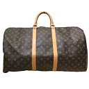 ルイヴィトン モノグラム キーポル55 ボストンバッグ トラベルバッグ ブラウン PVC レザー M41424 LOUIS VUITTON ABランク 中古(4)