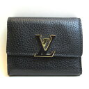 ルイヴィトン 財布 ミニ財布 三つ折り ポルトフォイユ カプシーヌ XS 黒×ピンク ブラック Aランク M68587 LOUISVUITTON 中古 六甲道店