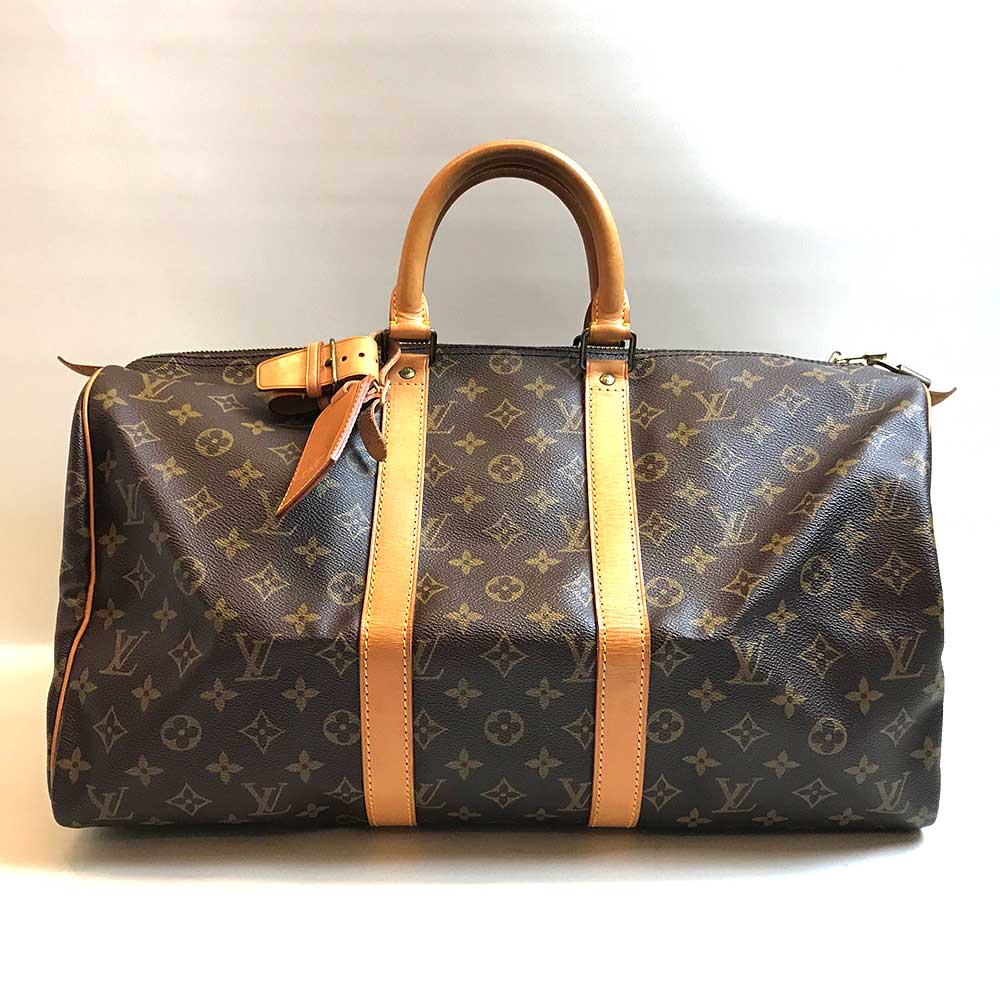 【絶対お得!!クーポンあり＆10％OFF】ルイヴィトン ボストンバッグ キーポル45 モノグラム ハンド ABランク Louis Vuitton M41428 メンズ レディース 旅行 中古 六甲道店