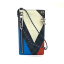 ルイヴィトン 小物 アメリカズカップ限定 ポシェットフォン ブルー系 青系 マルチカラー スマートフォンケース マルチポーチ ミニサコッシュ ネックストラップ付...