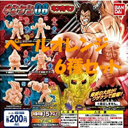 【送料無料】キン肉マン キンケシ08 ペールオレンジ 6種セット【クリックポスト出荷】