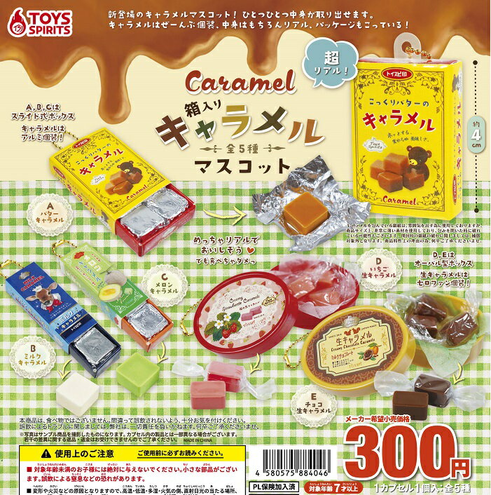 乐天商城 - 【送料無料】超リアル！箱入りキャラメルマスコット 全5種セット【クリックポスト出荷】