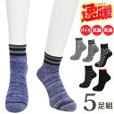あったかソックス メンズ 靴下 速暖 パイル編み クォーター丈 D-5P47 おまかせ5足組 送料無料 くるぶしソックス スニーカーソックス まとめ買い 紳士靴下 5足 暖かい パイルソックス 秋冬 暖かい 保温 寒さ対策 防寒 冷え性 25cm 26cm 27cm(06427)